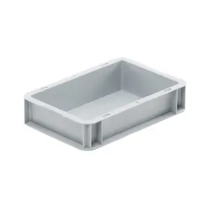 Basicline storage box, 300x200x70 mm, closed sides