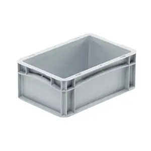 Basicline storage box, 300x200x120 mm, closed sides