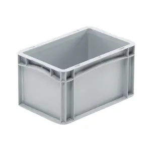 Basicline storage box, 300x200x170 mm, closed sides