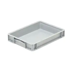 Basicline storage box, 400x300x70 mm, closed sides