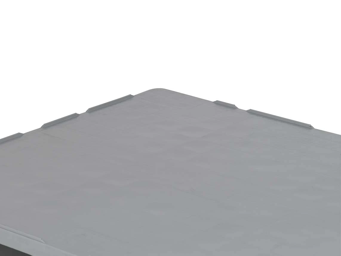 Hygiene pallet, 1200x1000x160 mm, 3 sliding feet, with rim - Image 6