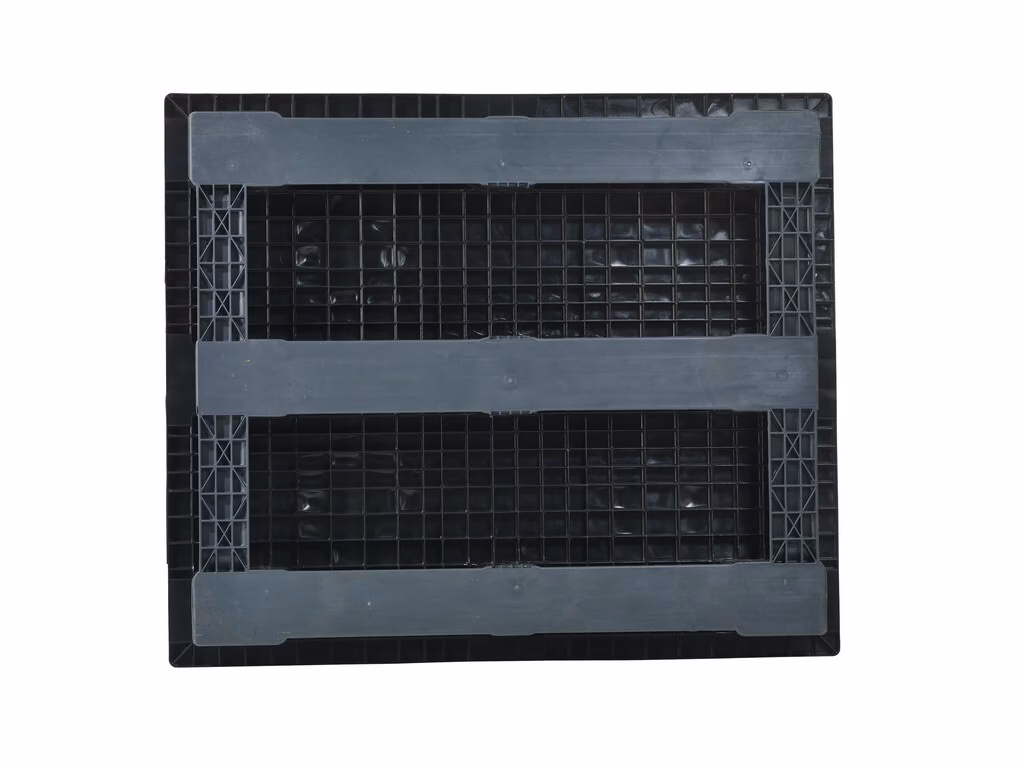 Heavy ESD pallet, 1300x1100x160 mm, 5 runners, closed deck, without rim - Image 2