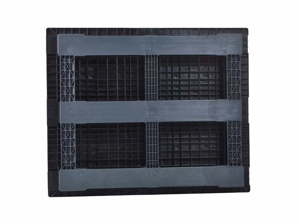 Heavy ESD pallet, 1300x1100x160 mm, 6 runners, closed deck, without rim - Image 2