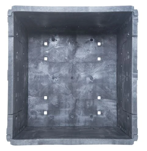 Foldable rigid-walled container with 3 skids, 813x762x864/335 mm - Image 2