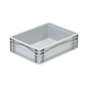 Basicline storage box, 400x300x120 mm, closed sides