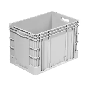 Silverline storage box, 600x400x420 mm, closed sides, open tab