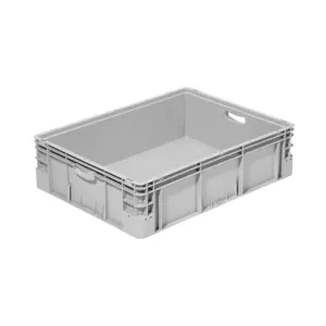 Silverline storage chest, 800x600x220 mm, closed sides, open tab