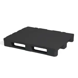 Higiéniai ESD raklap, 1200x1000x160 mm, 3 csúszótalpas, peremmel