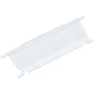 Előlap Systembox kisalkatrésztároló ládához, 90x30 mm, átlátszó