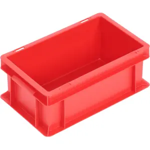 Newbox storage box, 300x200x120 mm, closed tab, red