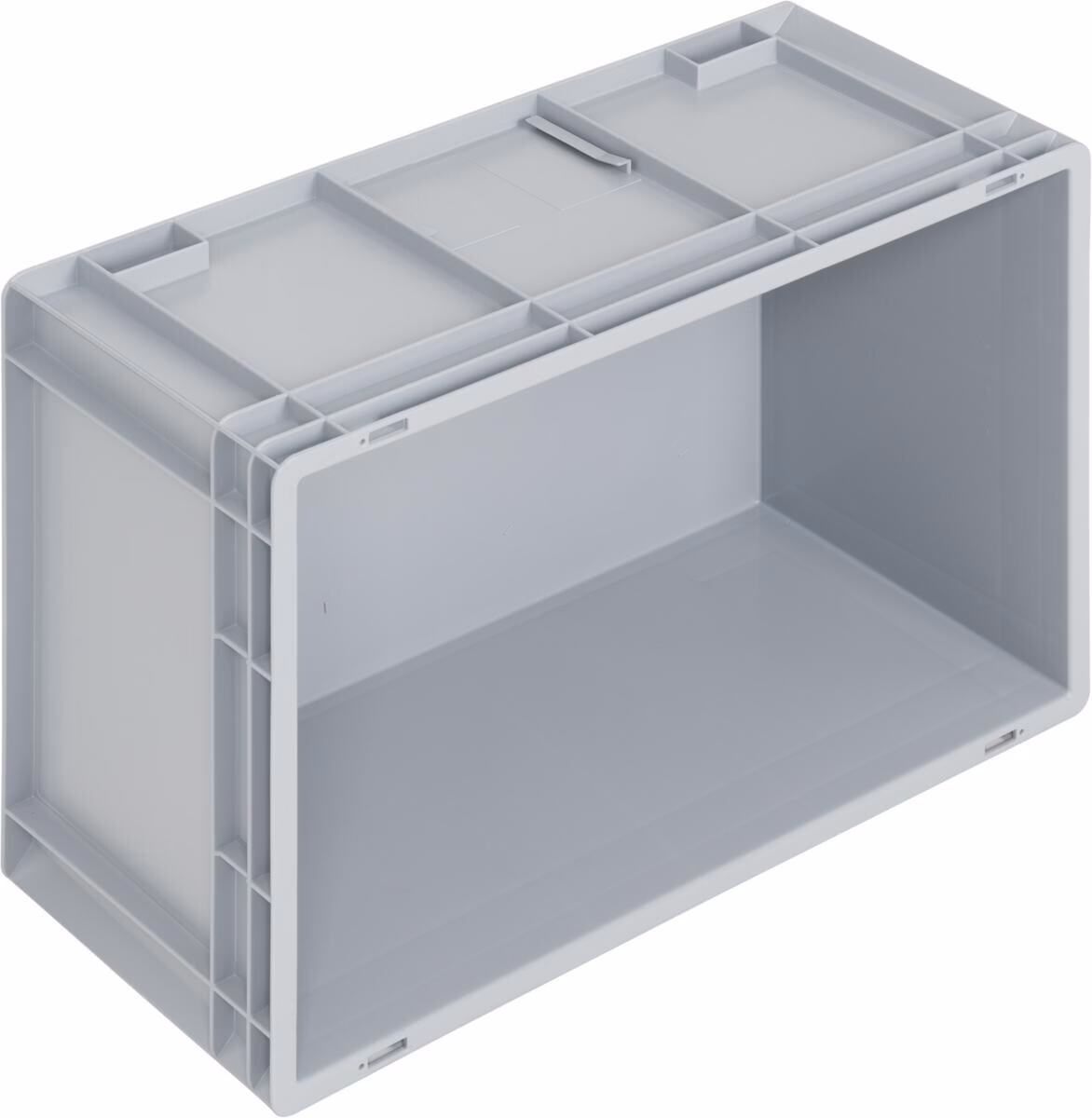 Newbox storage box, 600x400x280 mm, open top, grey - Image 3