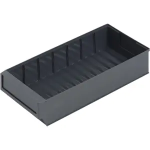 Lagerbox small parts storage box, 400x183x81 mm, grey