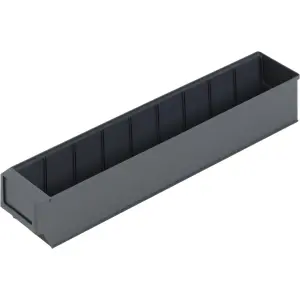 Lagerbox small parts storage box, 500x91x81 mm, grey