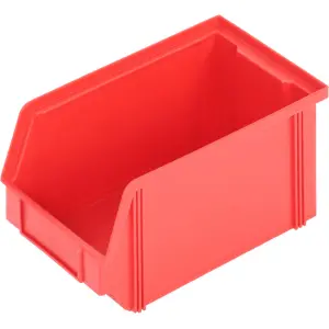 Classicbox small parts storage box, 235x145x125 mm, without handle, red