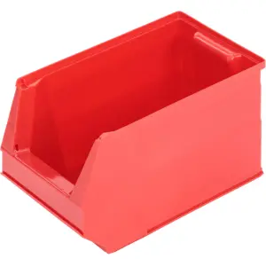 Systembox small parts storage box, 350x210x200 mm, red