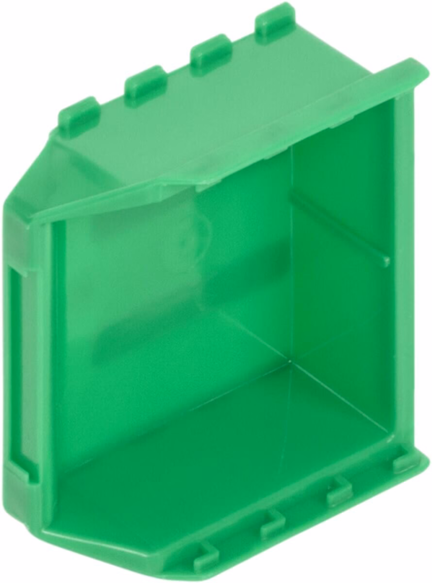 Futura small parts storage box, 85x100x50 mm, green - Image 3