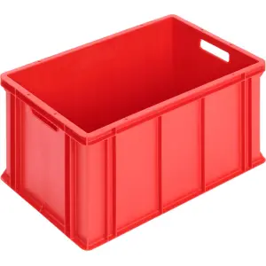 Logiline storage chest, 600x400x320 mm, open top, red