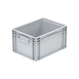 Basicline tárolóláda, 400x300x220 mm, zárt oldalak, zárt fül