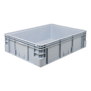 Silverline tárolóláda, 800x600x220 mm, zárt oldalak, zárt fül