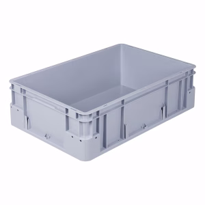 Silverline storage box, 600x400x180 mm, closed sides, closed tab, miniload bottom design