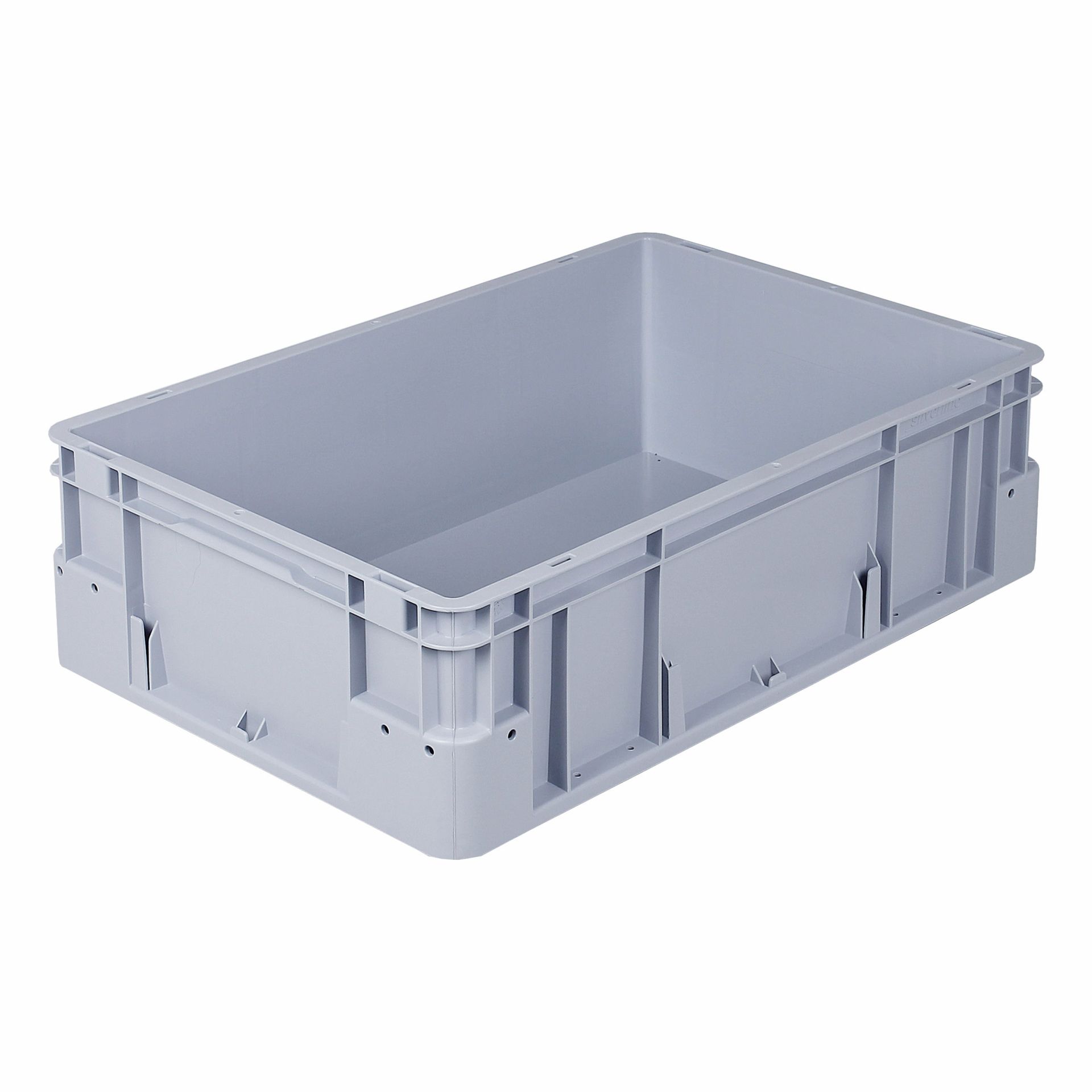 Silverline tárolóláda, 600x400x180 mm, zárt oldalak, zárt fül, miniload fenékkialakítás