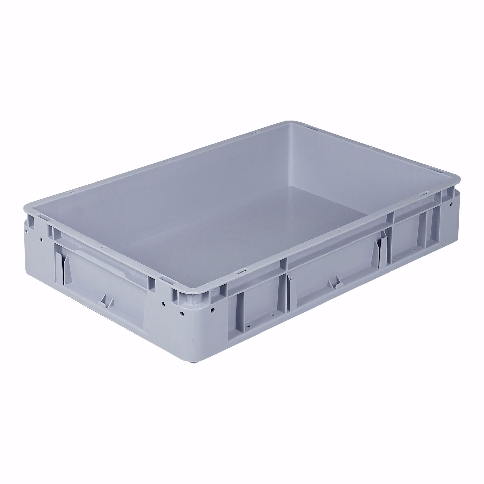 Silverline storage box, 600x400x120 mm, closed sides, closed tab, miniload bottom design