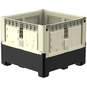 Smartbox foldable container with 4 legs, 1200x1200x973/465 mm