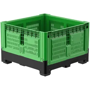 Smartbox foldable container with 4 legs, 1200x1200x800/293 mm