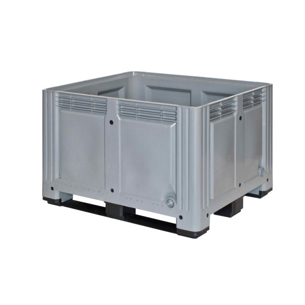 Rigid wall container with 3 sliding feet, 1200x1000x780 mm