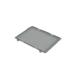 Hinged crate top for Euro-standard storage crate, 400x300x19 mm, grey
