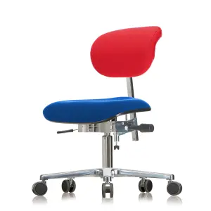 Werksitz 1320 Thorax KiGa Classic chair with roller five-pointed star base
