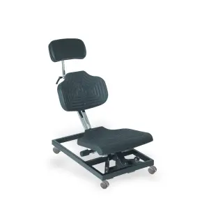 Werksitz 1280 special Classic chair with wheels, headrest, for overhead work