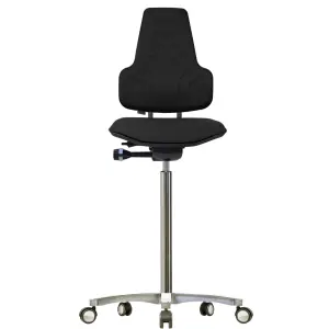 WS 8311.20 Werkstar chair with five-pointed star base on castors, with raised gas spring