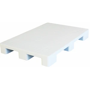 Többutas, zárt felületű raklap, 1200x800x140 mm, 9 lábas, perem nélkül, fehér