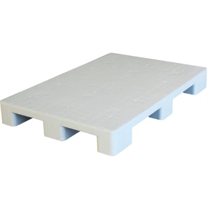Multi-way pallet, closed deck, 1200x800x140 mm, 9 feet, without rim, grey