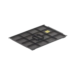 KLT VDA ESD ládatető, 400x300 mm, fekete