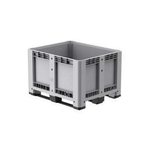 Rigid wall container with 3 runners, 1200x1000x780 mm