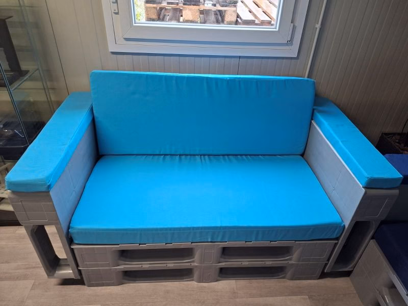 Pallet furniture, double sofa - Image 3