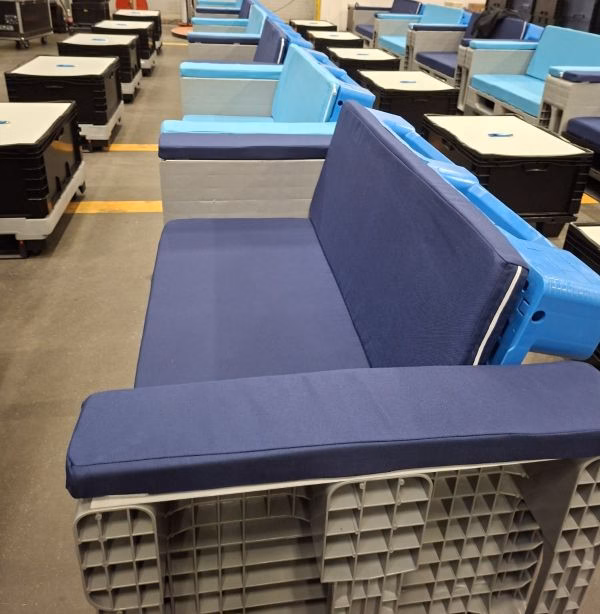 Pallet furniture, double sofa - Image 7