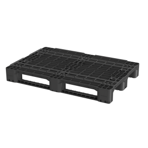 Medium lightened pallet, 1200x800x145 mm, 3 runners, with rim