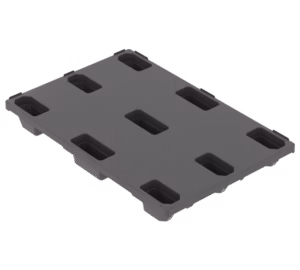 Light pallet, 1200x800x130 mm, closed deck, 9 feet, with rim